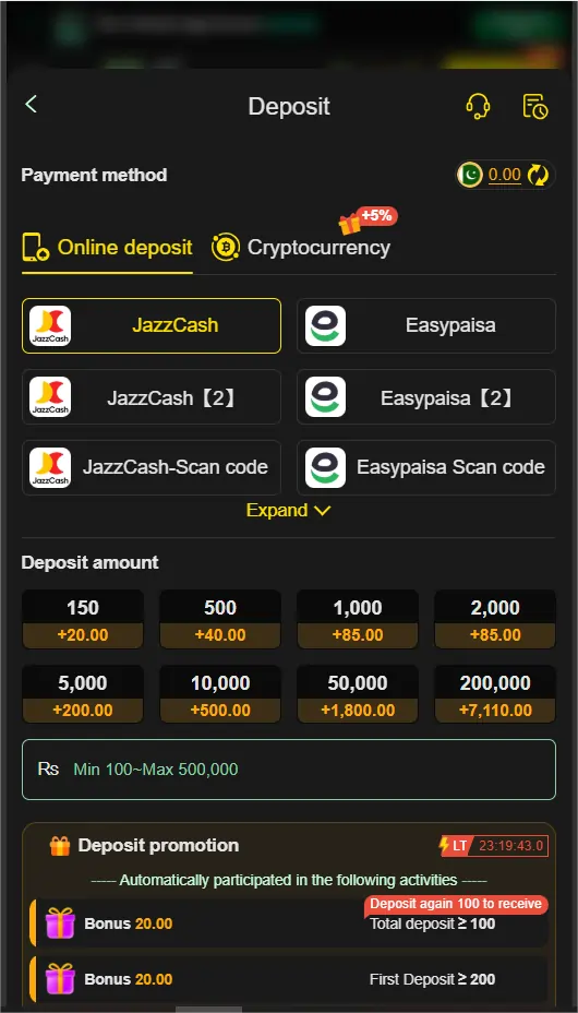 game payment methods