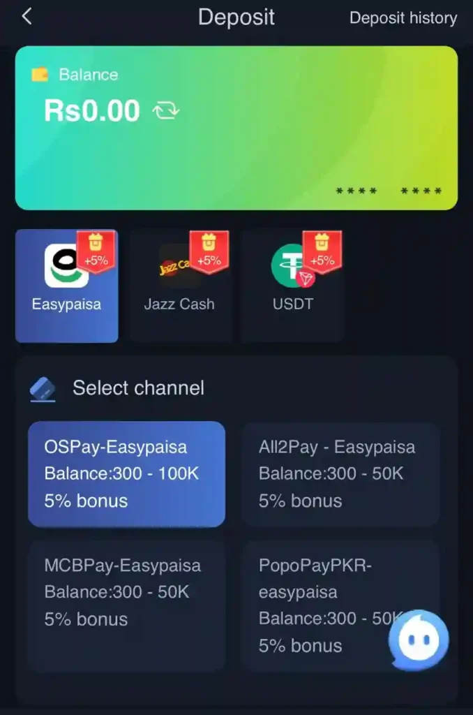 deposit methods of 92Jeeto Game