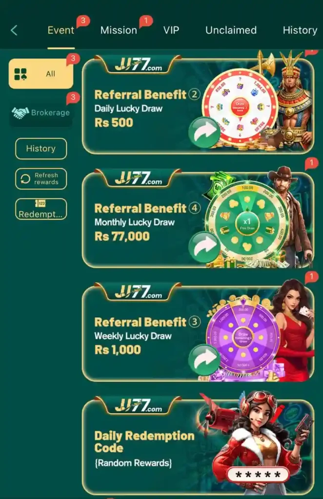 JJ77 Bonus Offers