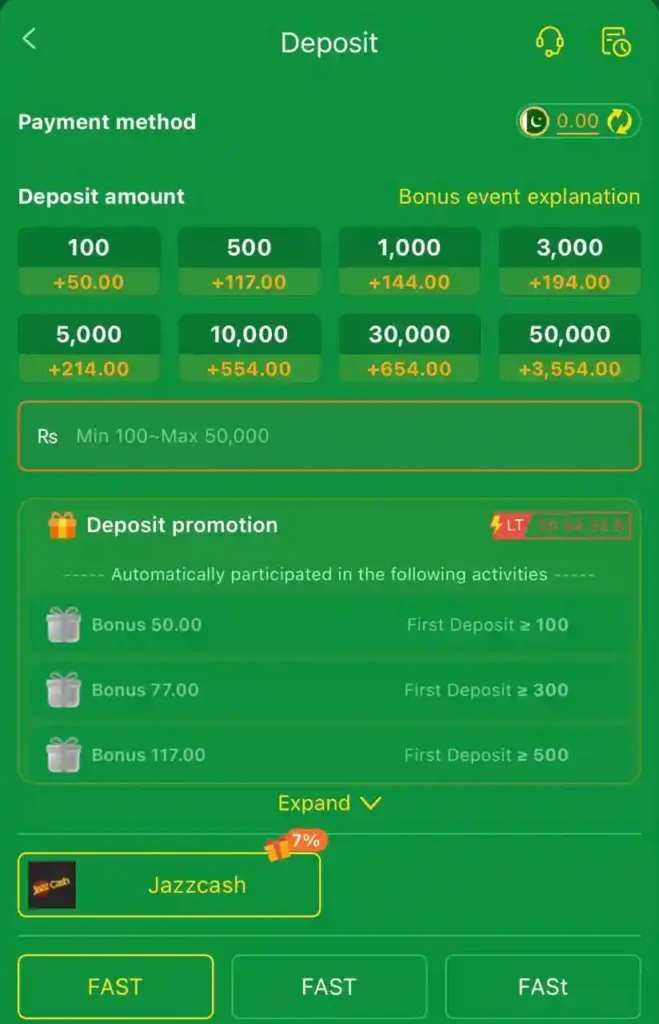 lg777 game deposit withdraw options