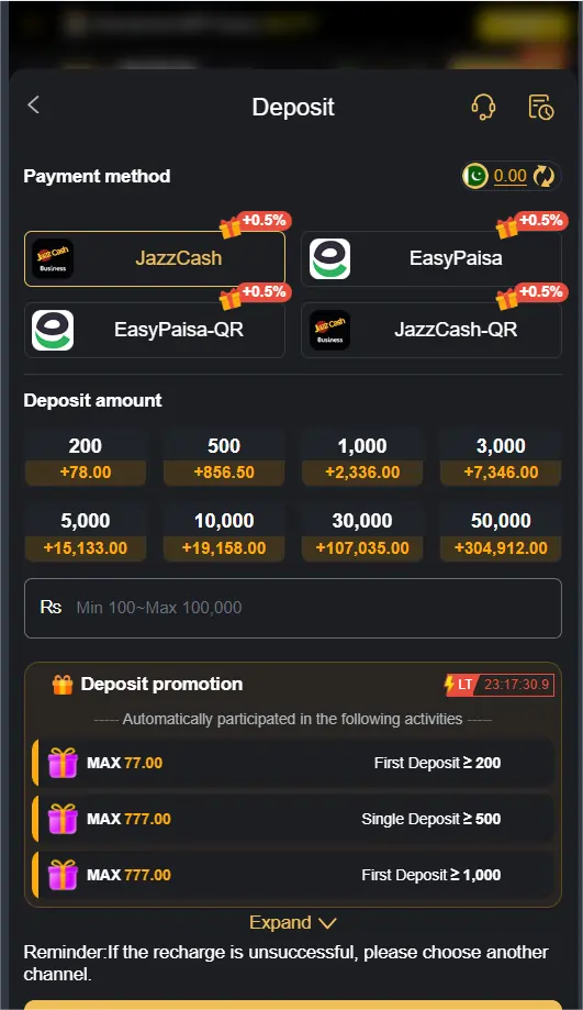 game payment methods