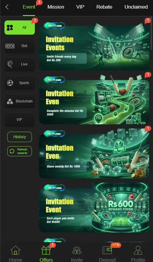 casino bonus rewards