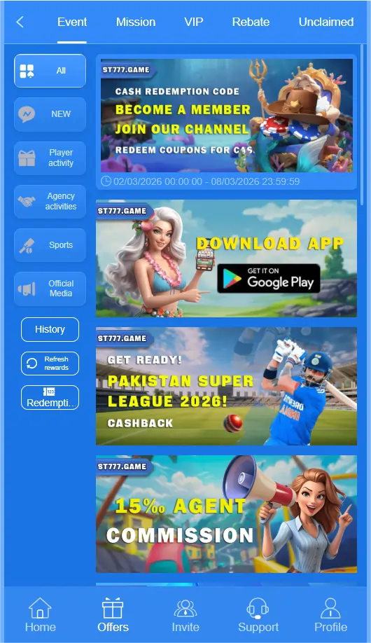 st777 game bonus rewards screen