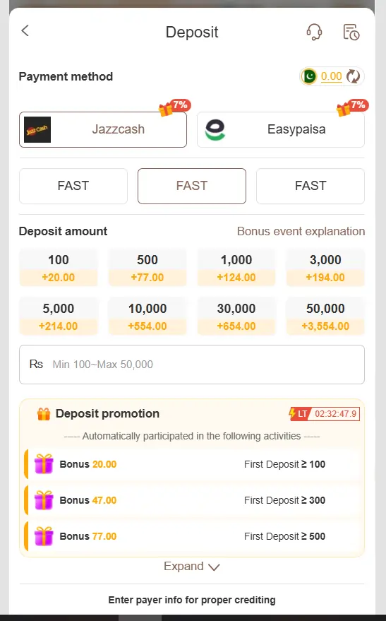 y777 game deposit withdraw