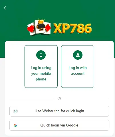 Xp786 Game Login Image
