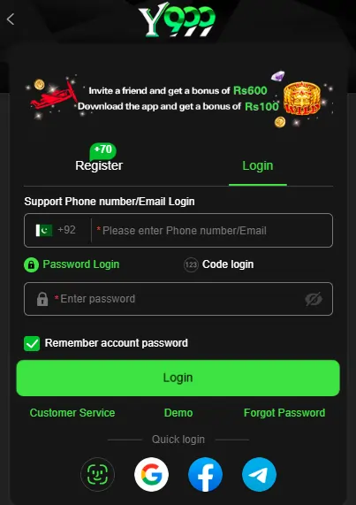 Y999 Game Login