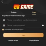 E8 Game Login Image