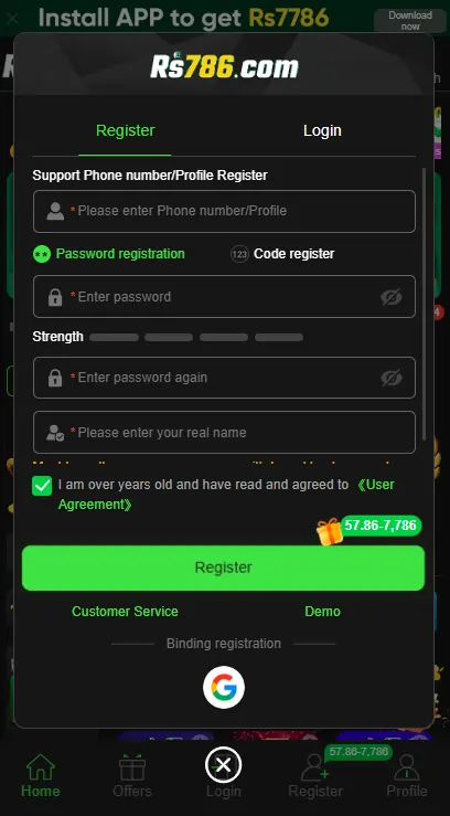 Rs786 Game Login Image