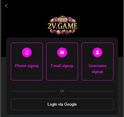 2vvip Game Login
