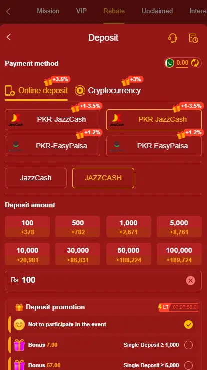 177slots Game Deposite Screenshot