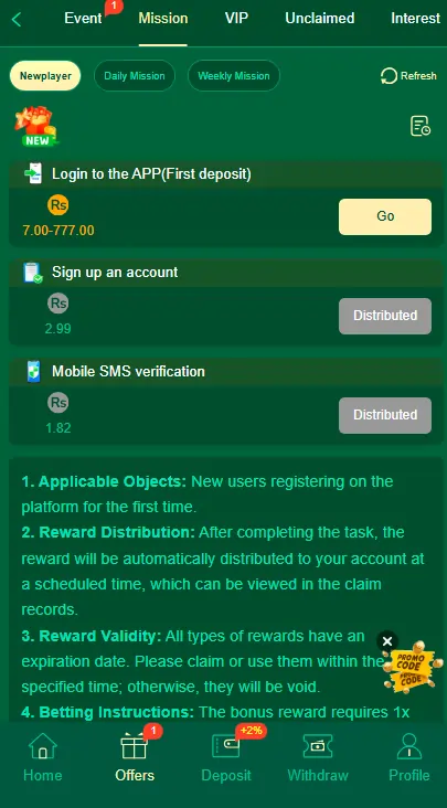 2888Bet Game Daily Prize Offer