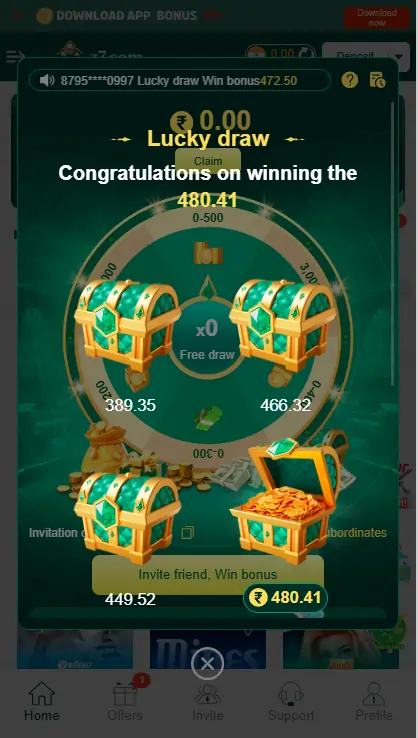Z7 game Bonuses