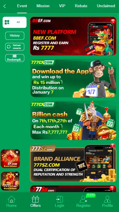 777CX Game Bonuses Image
