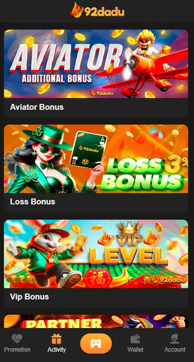 92Dadu Game Bonuses screenshot