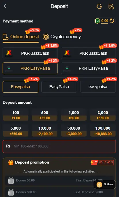 3S Game Payment Deposit Withdrawal