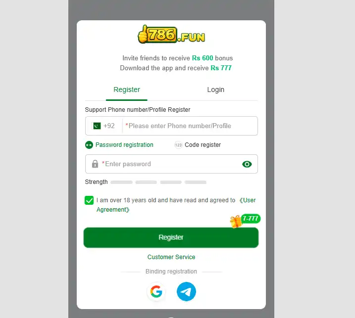 786Fun Game Login