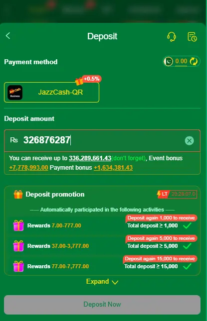 877Bet Game Deposit and Withdraw Details