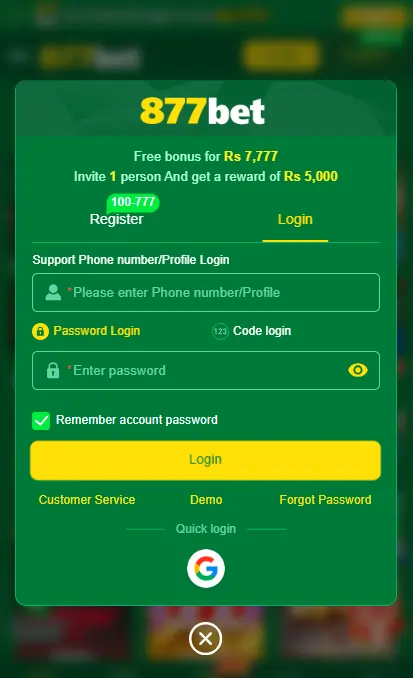 877Bet Game Download Login Register Guide