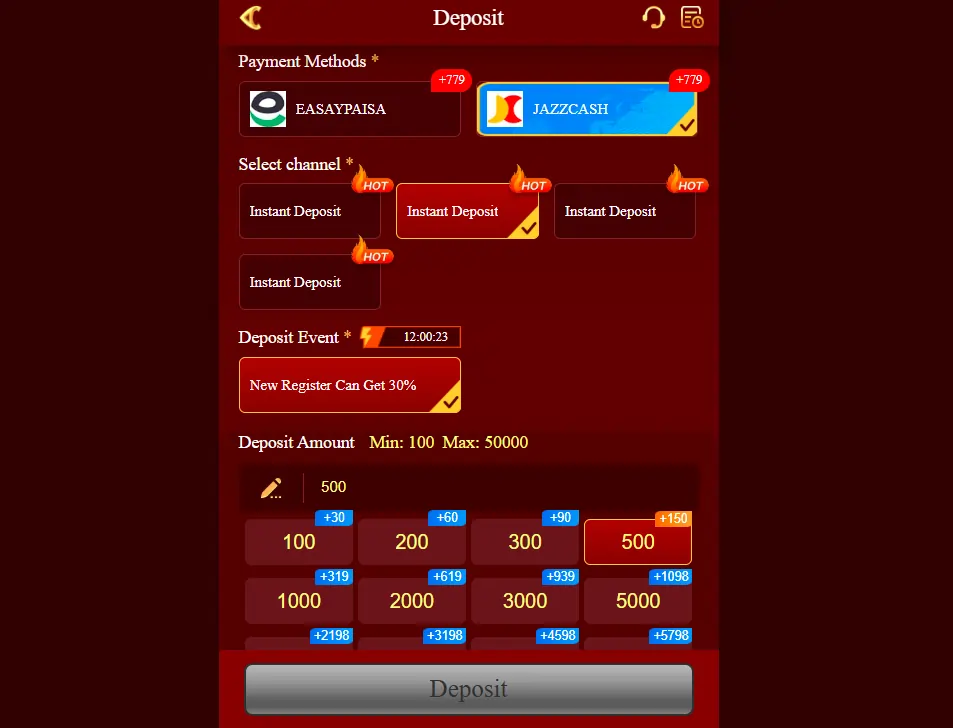 PK3 Game Money Transfer Details