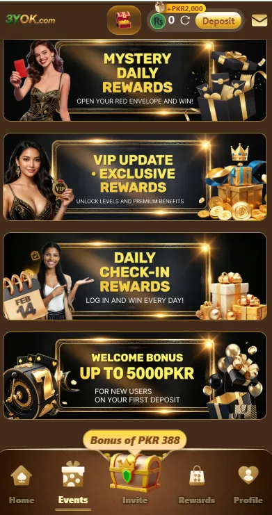 3YOK Game rewards Section