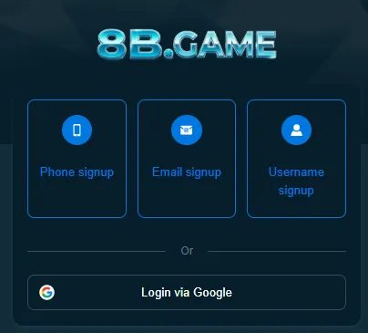 8B Game Login Image