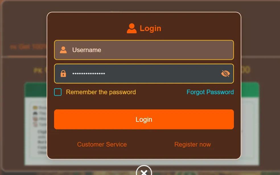 Bet888 Game Login ScreenShot