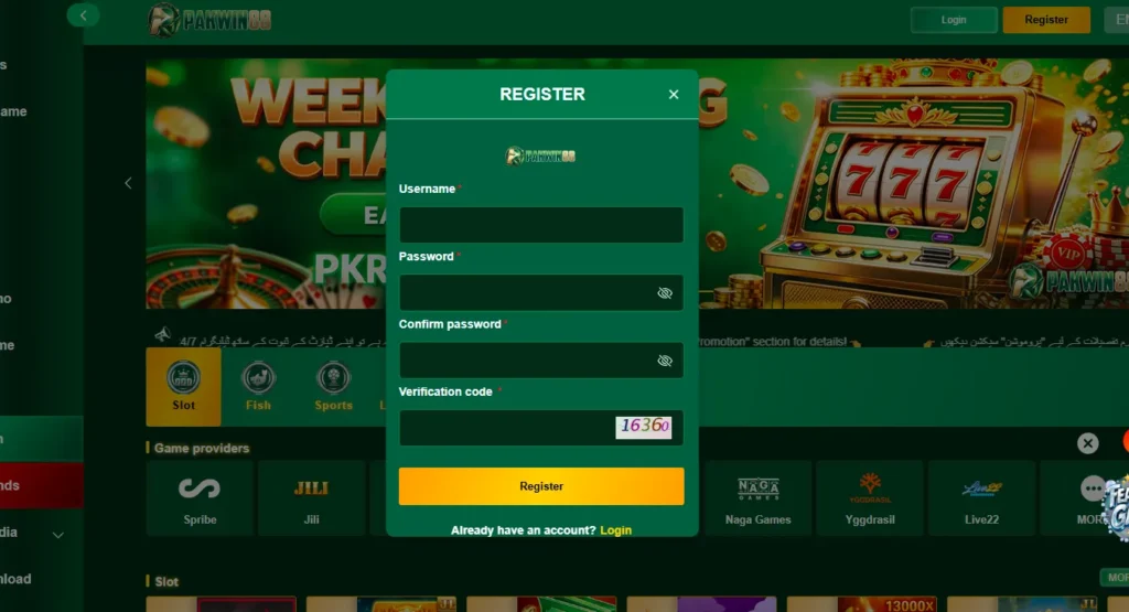 PakWin88 Game Login Image