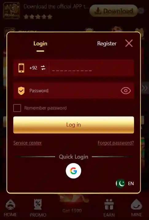 PK686 game login Image