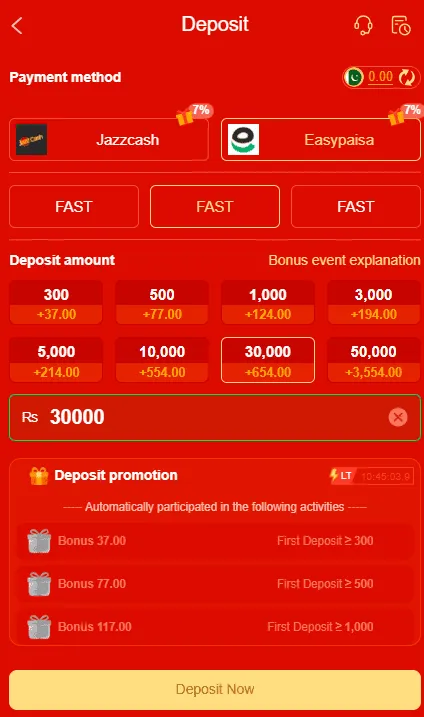 Q98 Game deposite Image