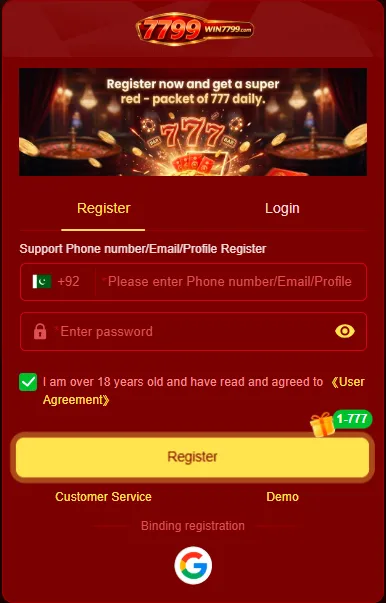 Win7799 game login Image